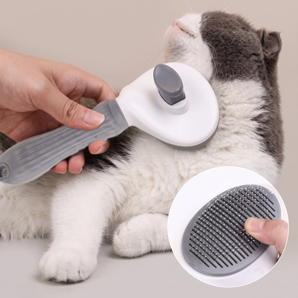 Pet Dog Brush Cat Comb Self Cleaning Pet Hair Remover Brush For Dogs Cats Grooming Tools Pets Dematting Comb Dogs Accessories