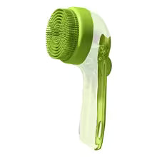 Pet Bathing Brush Long Handle Soft Silicone Shower Clean Tools Grooming Scrubber with Shampoo Dispenser Bath Brush for Dog &amp; Cat