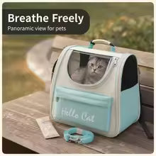 Large Capacity Panoramic Breathable Pet Carrier Backpack Waterproof Oxford Sturdy Aluminum Frame Travel Cat Dog Bag 5 Colors