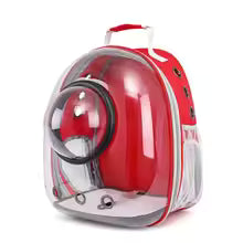 Pet cat carrier with a transparent window a portable outdoor baga spacious cat carrier,and a breathable, large-capacity backpack