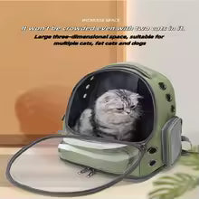 2026 New Transparent Pet Carrier Backpack Cat Accessories Outdoor Pet Shoulder Bag for Cats Small Dogs Breathable Pet Supplies
