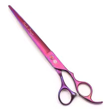 Dog Grooming Scissors Black Purple Dragon Japan Stainless Straight Scissors Thinning Shear Curved Shears Pet Scissors Z3005