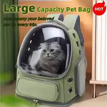 2026 New Transparent Pet Carrier Backpack Cat Accessories Outdoor Pet Shoulder Bag for Cats Small Dogs Breathable Pet Supplies