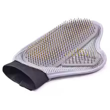 Dog Grooming Glove Dog Hair Removal Glove For Cat Owner Pet Dual Side Rubber Steel Needle Tips Shedding Brush Remover