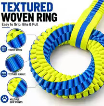 Dog Tug Toy with Handle Interactive Training Toy for Dogs Dental Cleaning Rope Durable Chew Toy Large Medium Dogs Outdoor Play
