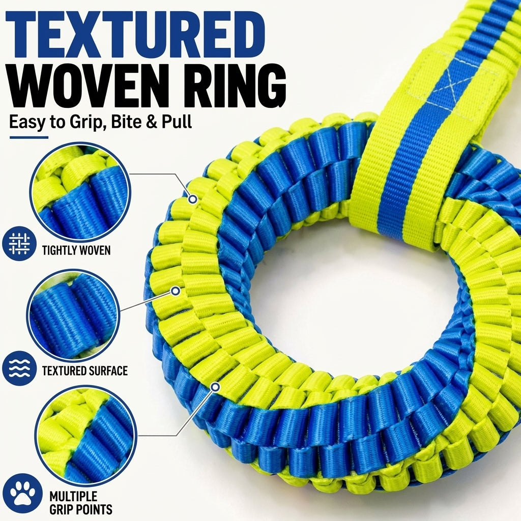 Interactive rope dog toy detail